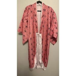 Nezuko Kamado Kimono – Demon Slayer Cosplay Costume Robe (Kimono Only)